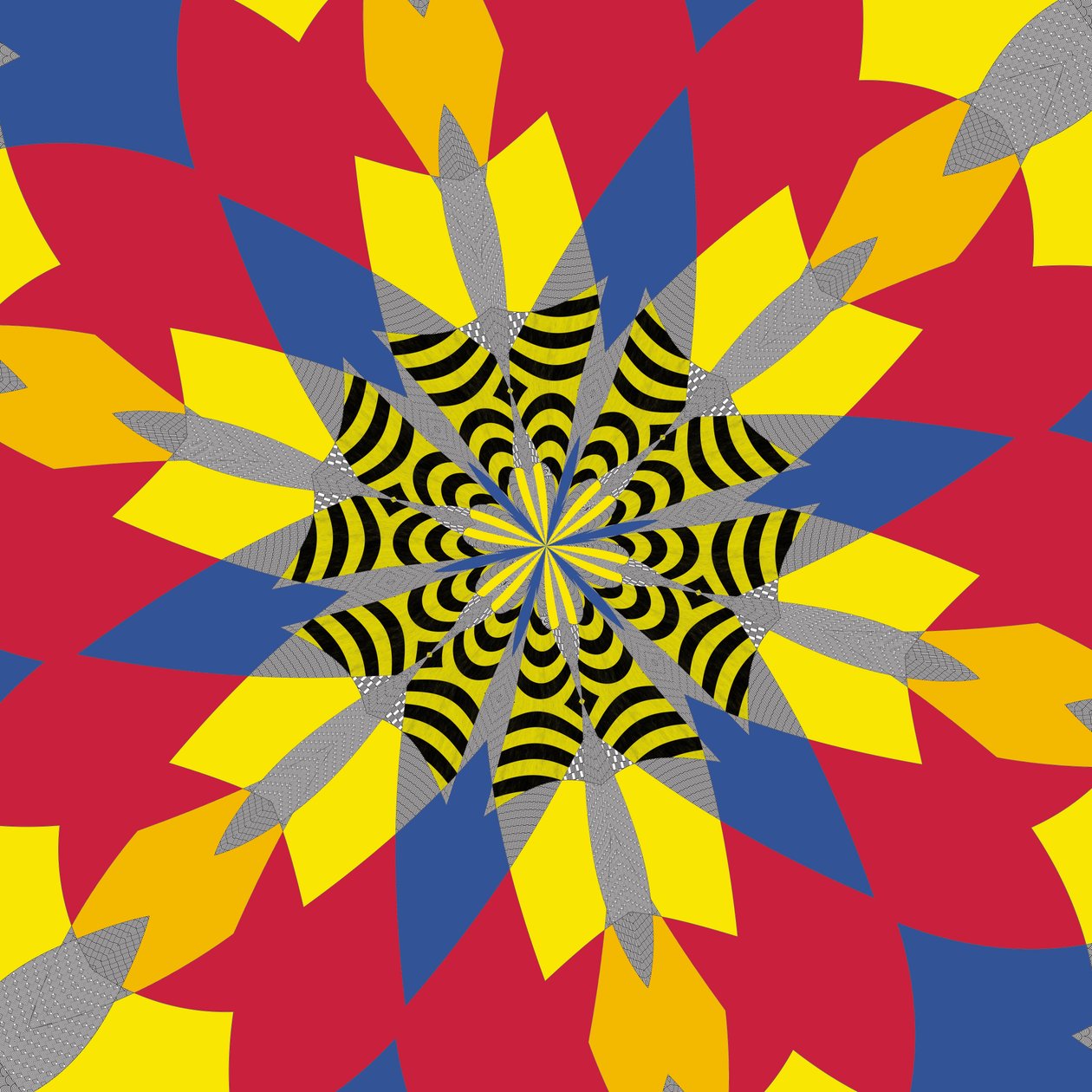 simetria #6,2019,(mixed media) de Alex Caminker