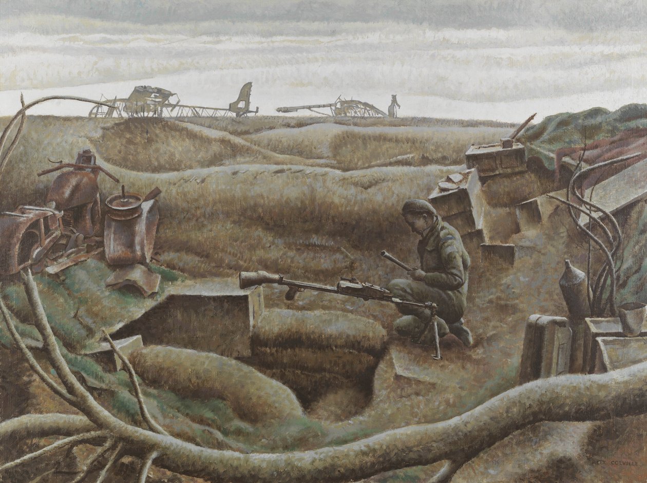 Saliente de Nijmegen, dezembro de 1944 (óleo sobre tela) de Alex Colville