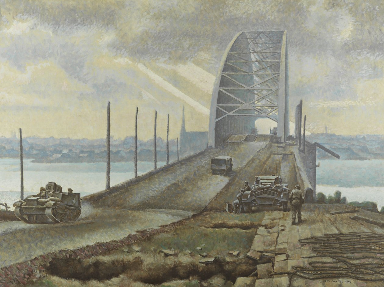 A ponte de Nijmegen, Holanda de Alex Colville