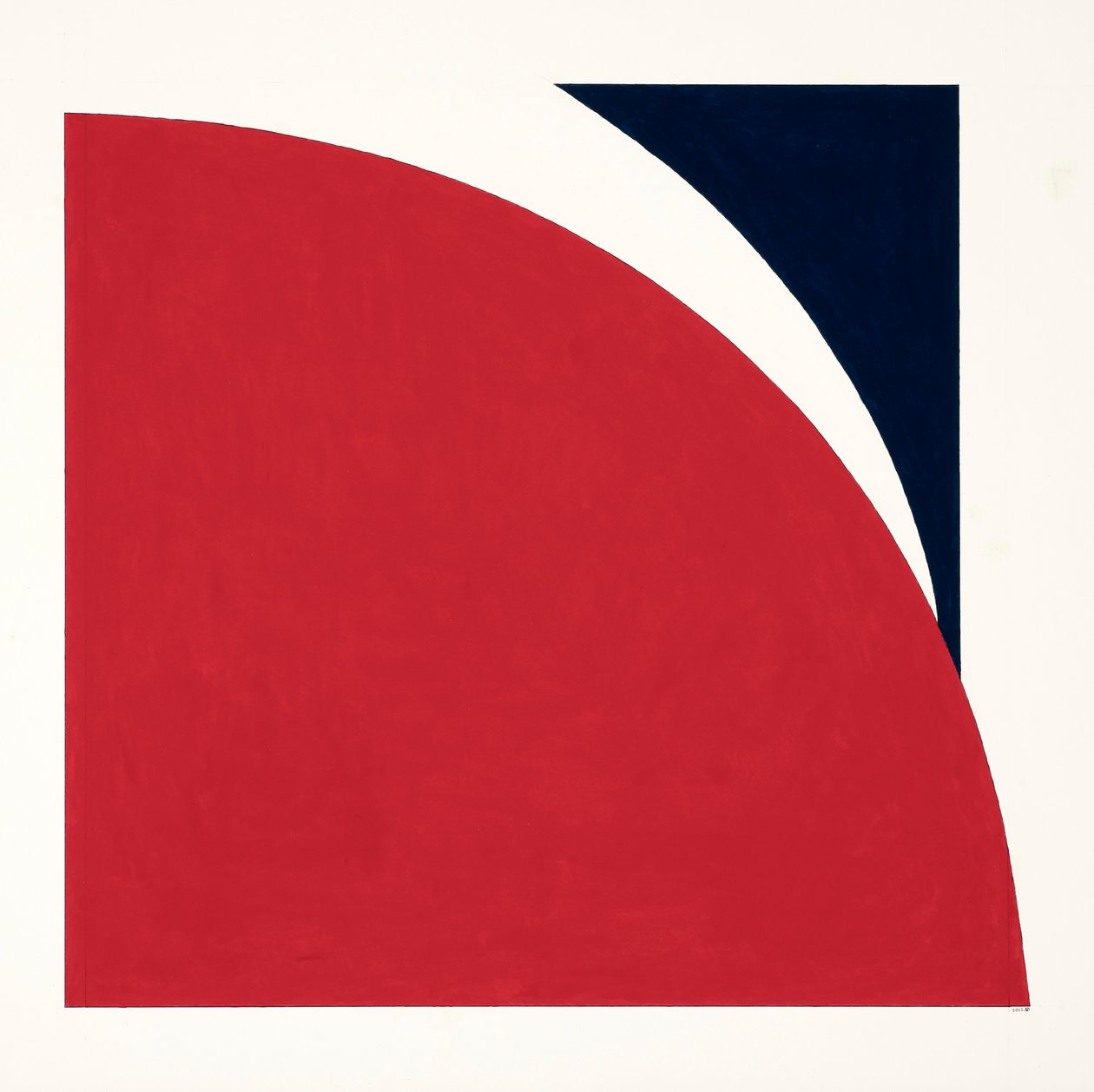 Cut Right, 2023 (esmalte sobre cartão) de Alex Dunn
