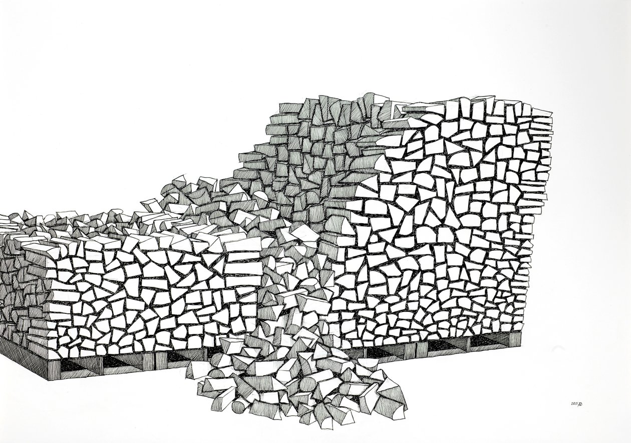 Paletes de lenha (Collapse) de Alex Dunn