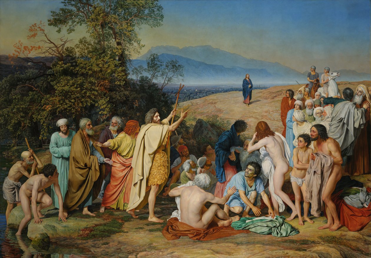 A Aparição de Cristo ao Povo (A Aparição do Messias) de Alexander Andreyevich Ivanov