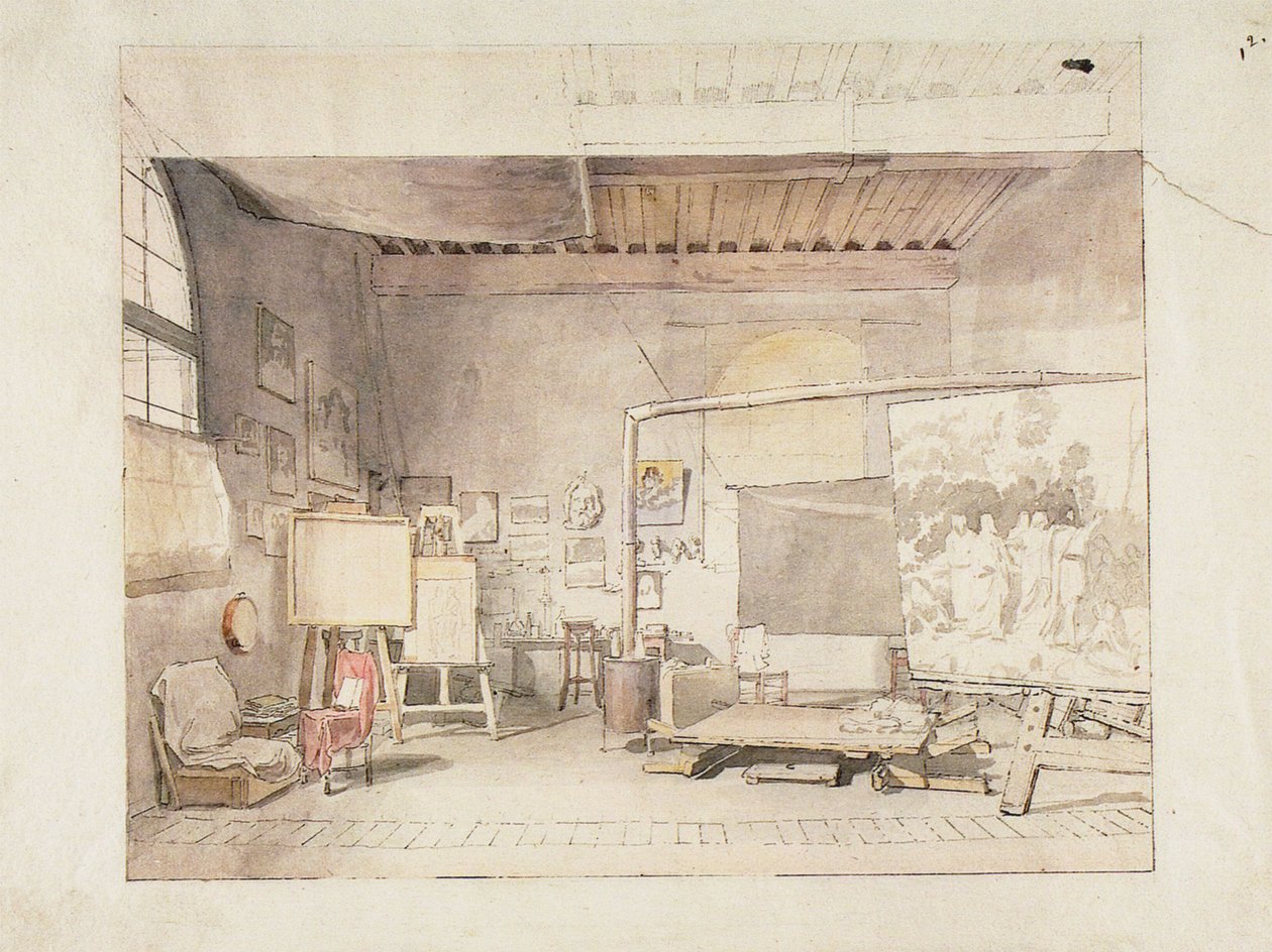 O Atelier de Alexander Ivanov em Romen:. . n de Alexander Andreyevich Ivanov