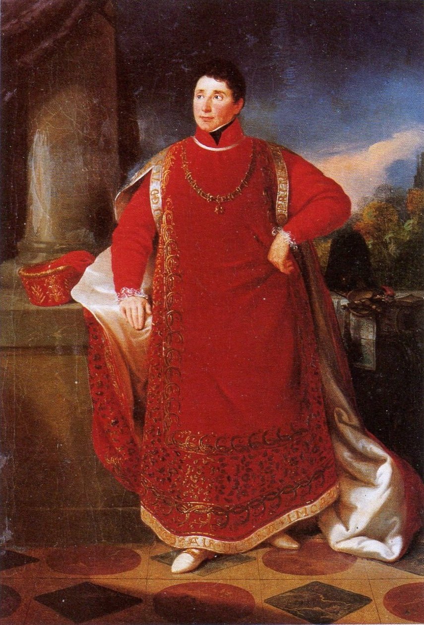 Charles Alain de Rohan como uma gravura do Velocino de Ouro de Alexander Clarot