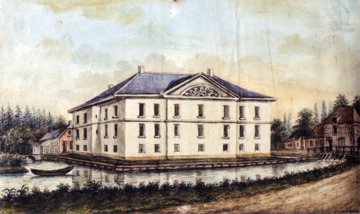 Casa Caen em Straelen, vista do leste de Alexander Frans van Aefferden