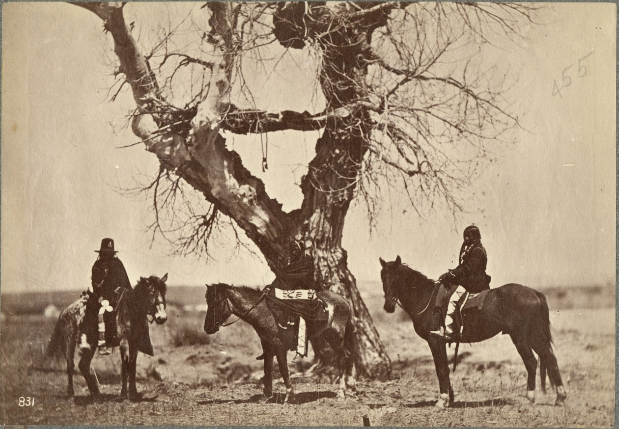 Enterro, Dakota, 1868 (impressão de albume) de Alexander Gardner