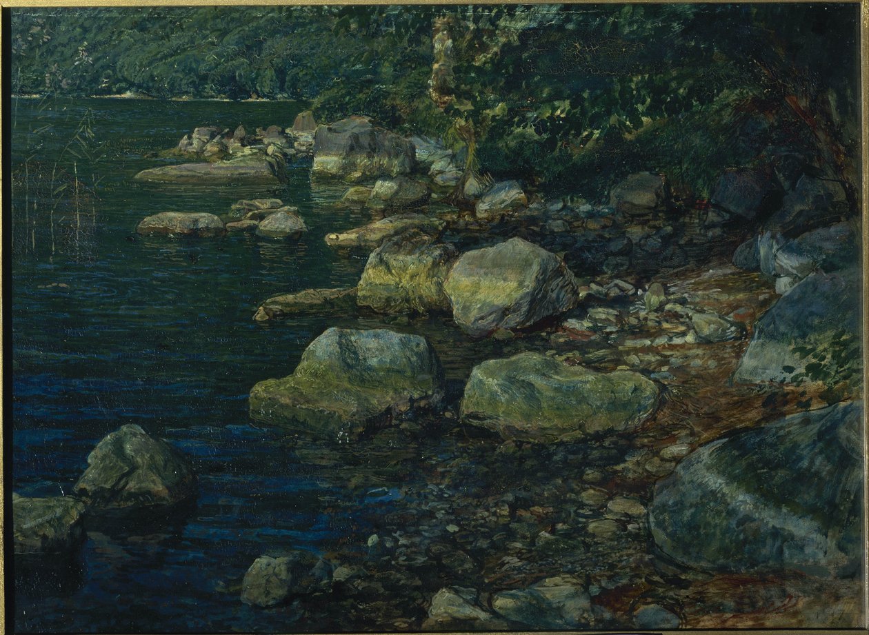Água, e, pedras, perto, palazzuola de Alexander Andreyevich Ivanov