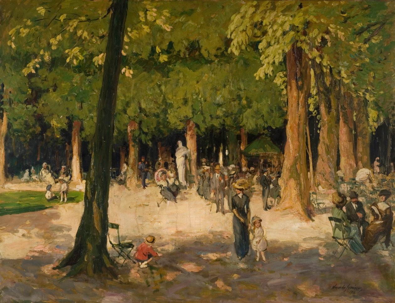 Os jardins, Versalhes, 1922 de Alexander Jamieson