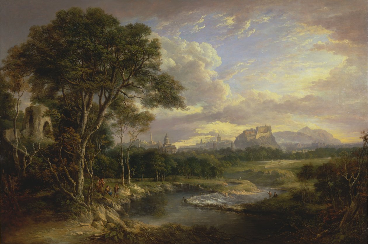 Vista da cidade de Edimburgo de Alexander Nasmyth