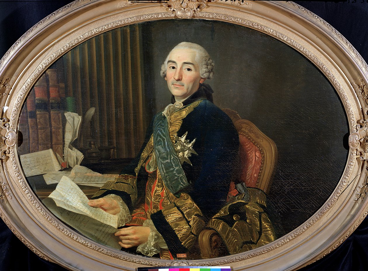 Cesar-Gabriel de Choiseul-Chevigny (1712-1785) Duque de Praslin, 1763 de Alexander Roslin
