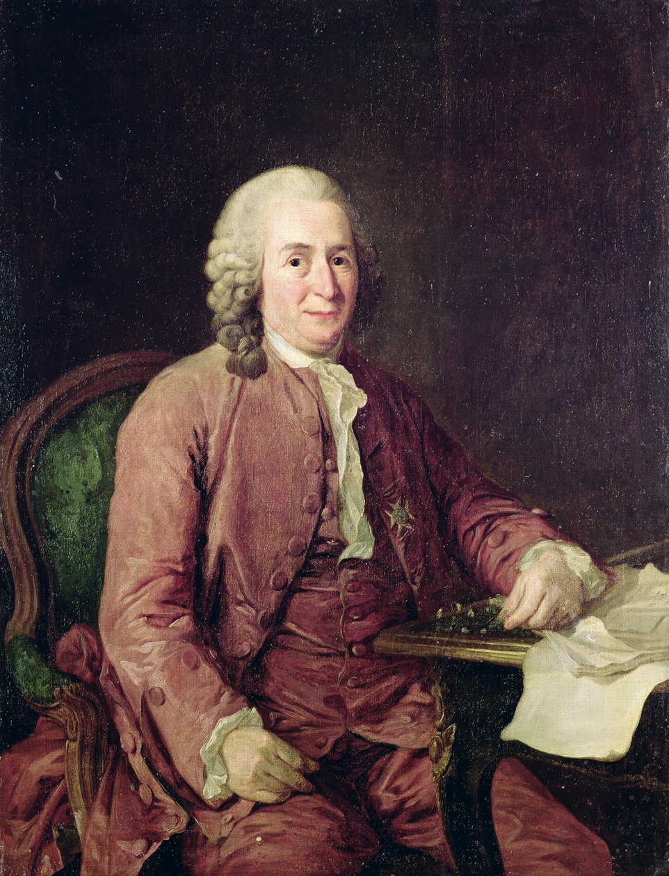 Retrato de Carl von Linnaeus (1707-78) de Alexander Roslin