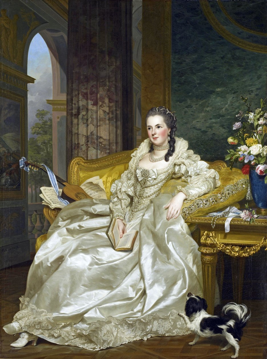 A Comtesse d&39;Egmont Pignatelli em traje espanhol de Alexander Roslin