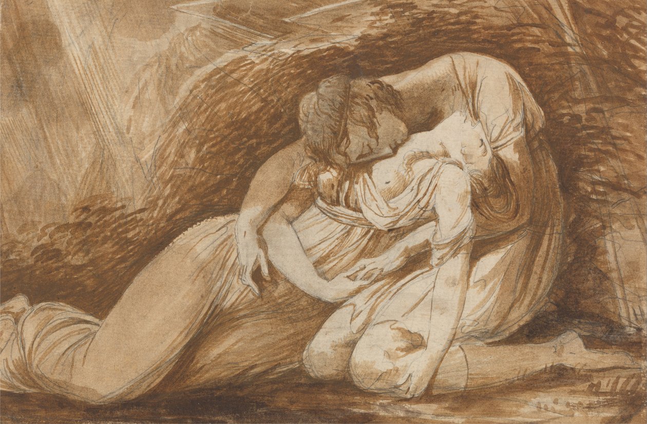Celadon e Amelia de Thomsons The Seasons de Alexander Runciman