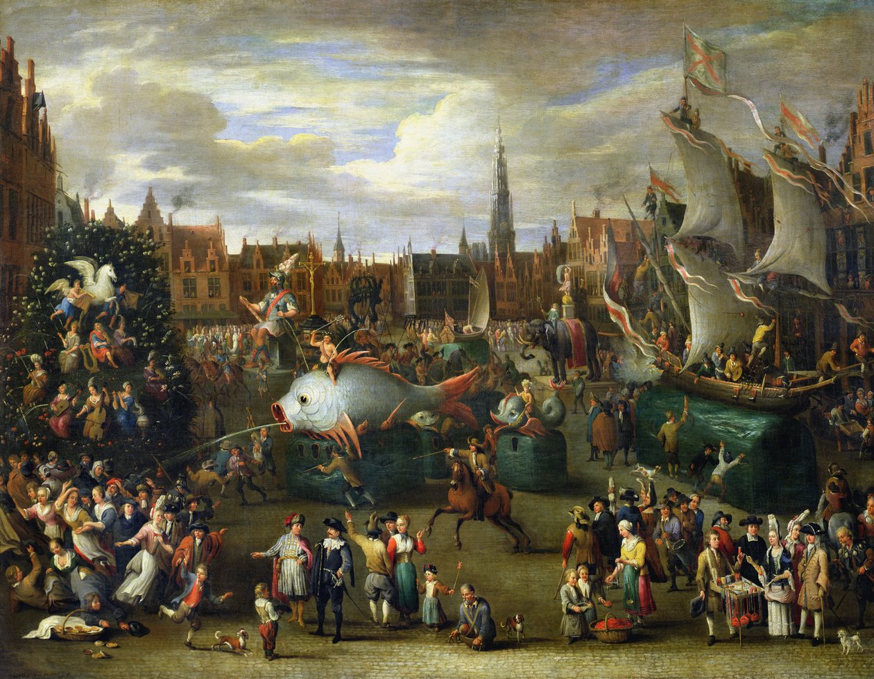 Um Festival na Antuérpia de Alexander van Bredael