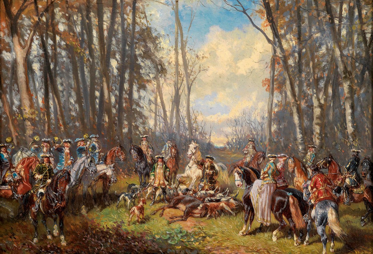 Depois da caça bem sucedida de Alexander von Bensa
