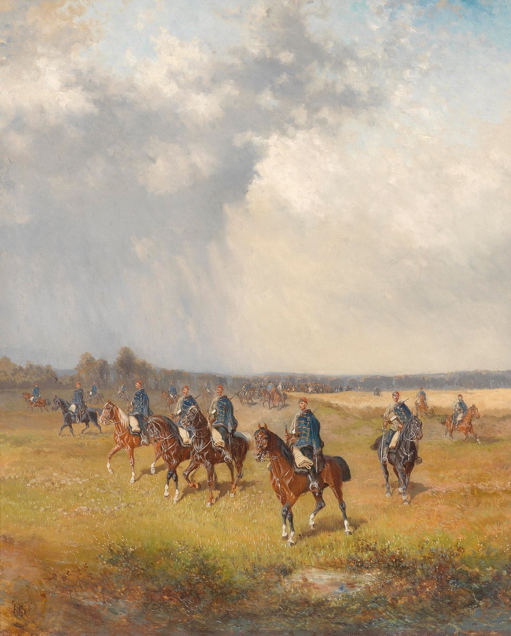 Hussardos húngaros de Alexander von Bensa