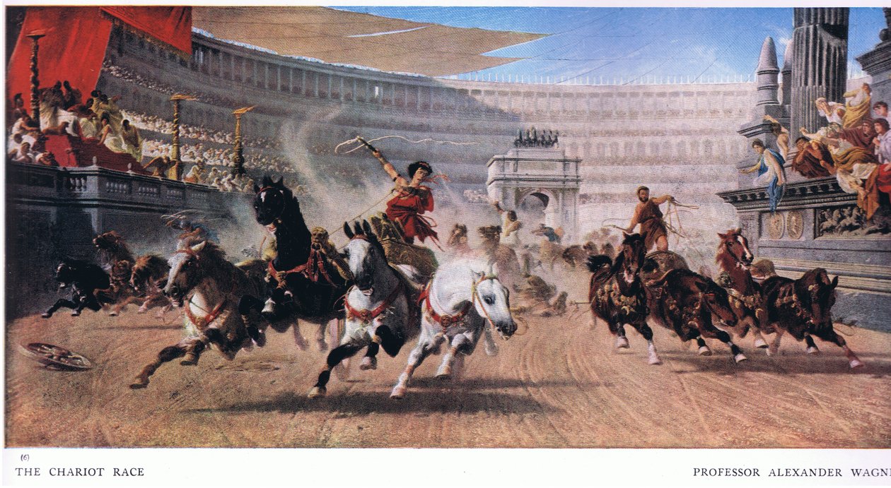 A corrida de bigas, da The Gresham Publishing Company Ltd, 1920 de Alexander von Wagner