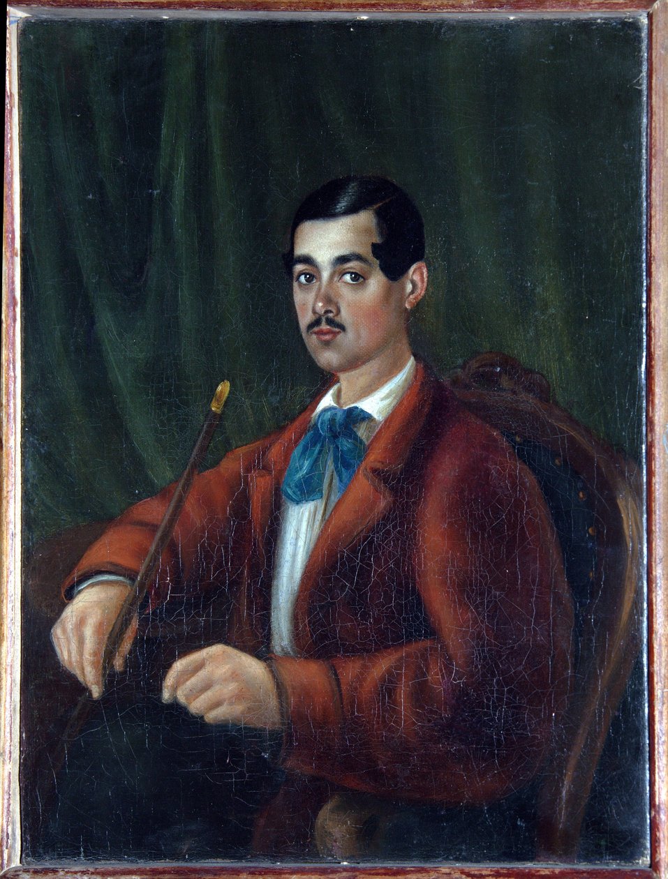 Auto-retrato. Escritor russo, poeta romântico conhecido sob o pseudónimo Marlinsky e membro da insurreição decabrista ou decembrista em 1825, deportado para o Cáucaso, Obra de Alexander Alexandrovich Bestuzhev (Bestoujev) Marlinsky (179 de Alexander Alexandrovich Bestuzhev Marlinsky