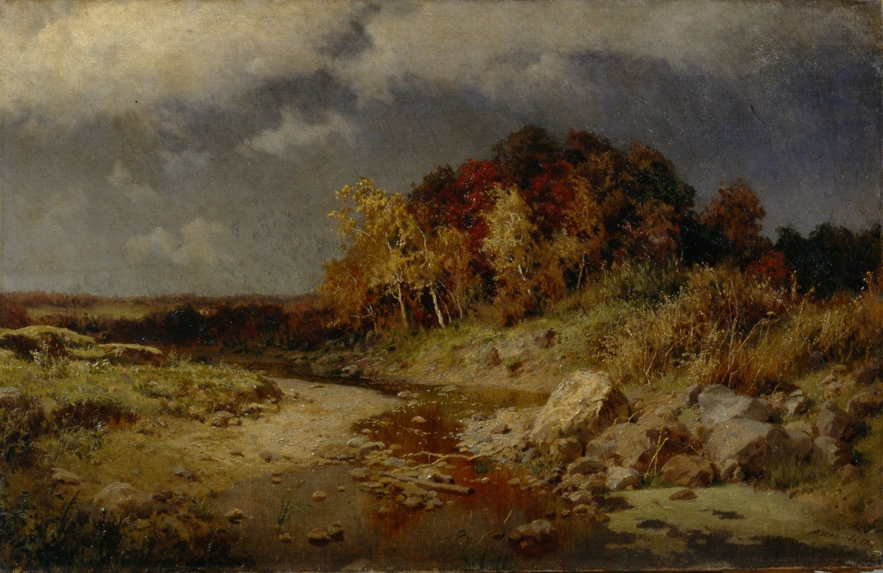 Dia de outono ventoso, 1903 de Alexander Alexeyevich Kiselev
