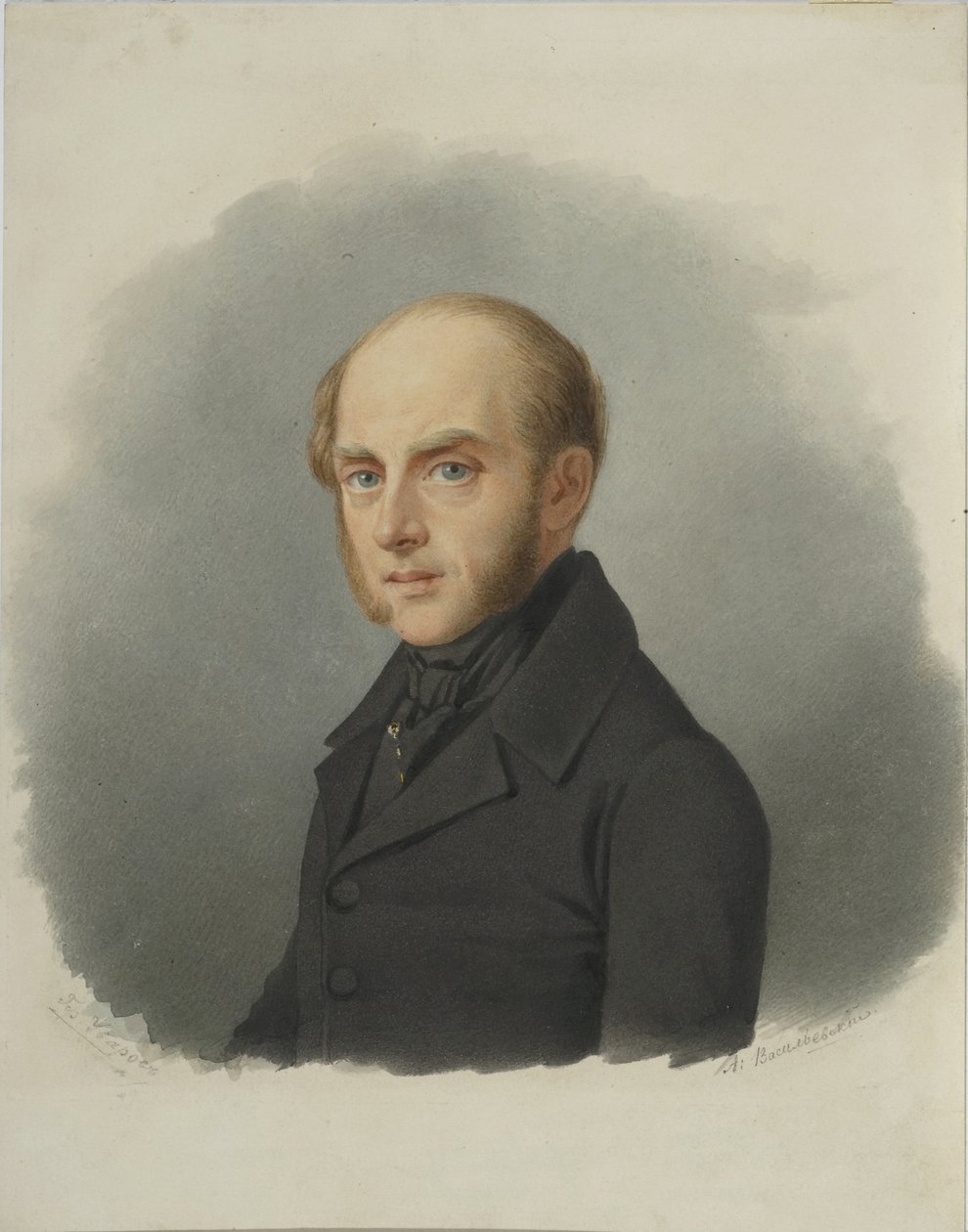 Retrato do Conde Sergey Semionovich Uvarov 1786-1855, início da década de 1840 de Alexander Alexeyevich Vasilyevsky