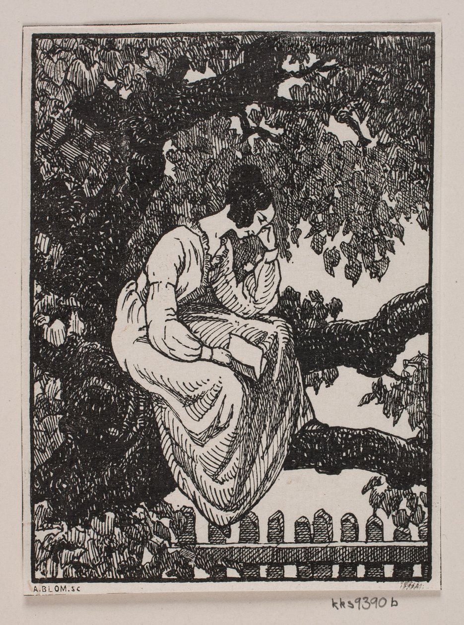 Dinamarquês:  Vinheta para "Posthuset i Hirschholm" de H. Hertz de Alexander Blom