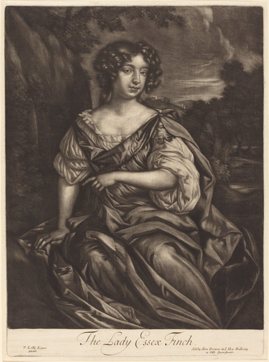 A Lady Essex Finch de Alexander Browne after Sir Peter Lely