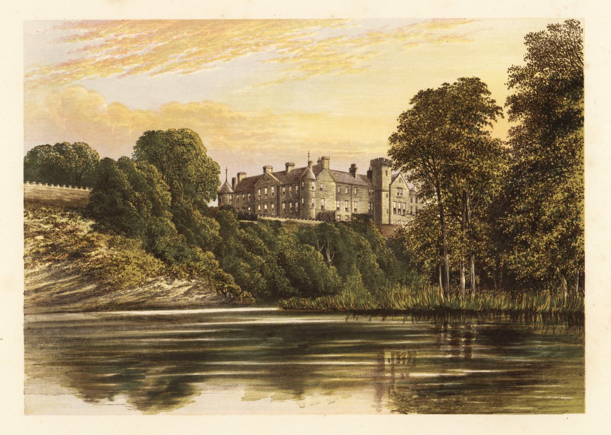 Castelo de Brechin, Angus, Escócia. ,1880 (gravura) de Alexander Francis (after) Lydon