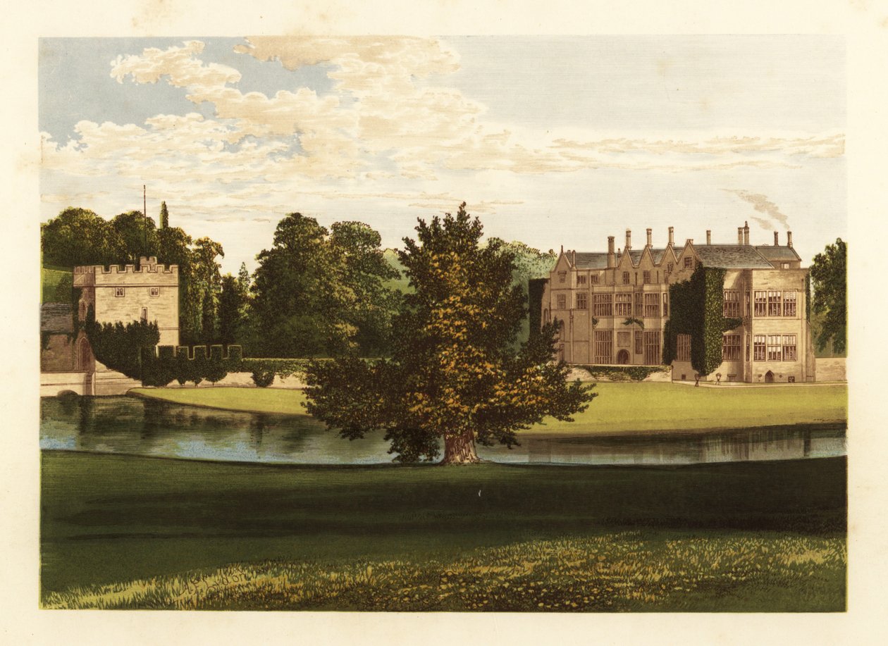 Castelo de Broughton, Oxfordshire, Inglaterra. de Alexander Francis (after) Lydon