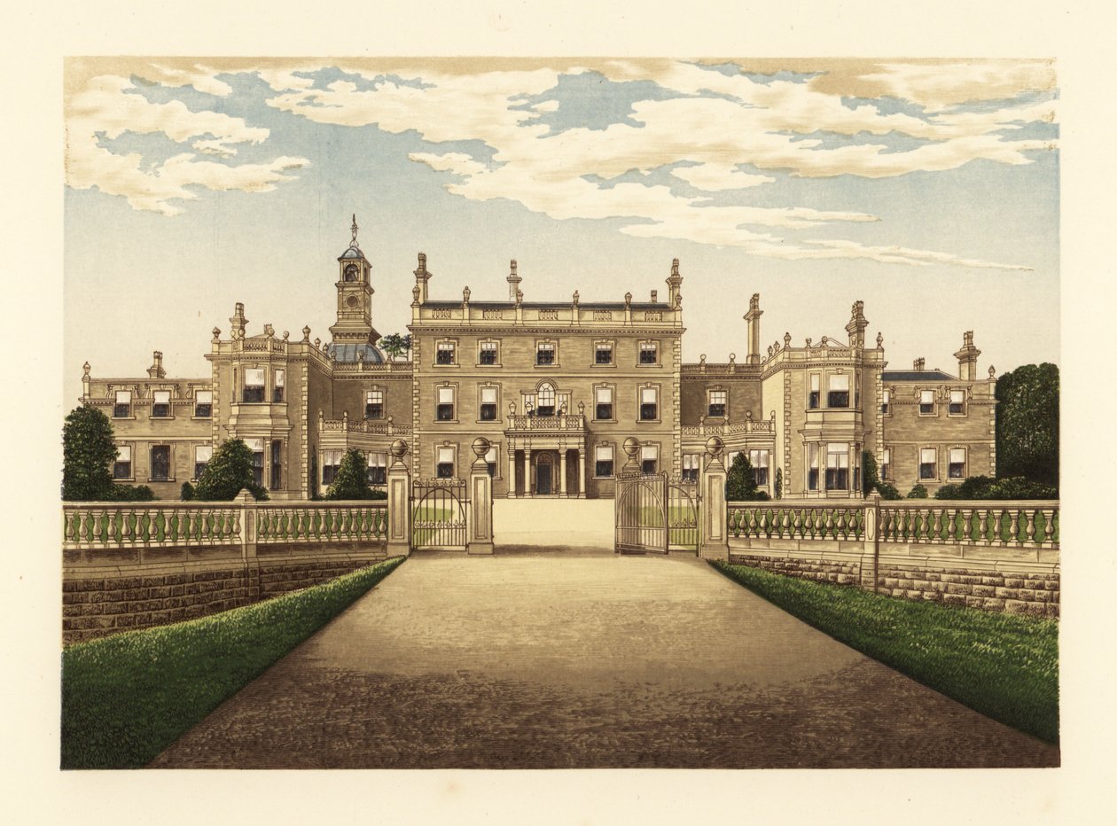 Bulwell Hall, Nottinghamshire, Inglaterra. de Alexander Francis (after) Lydon