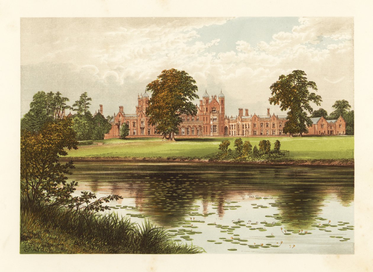 Capesthorne Hall, Cheshire, Inglaterra. de Alexander Francis (after) Lydon