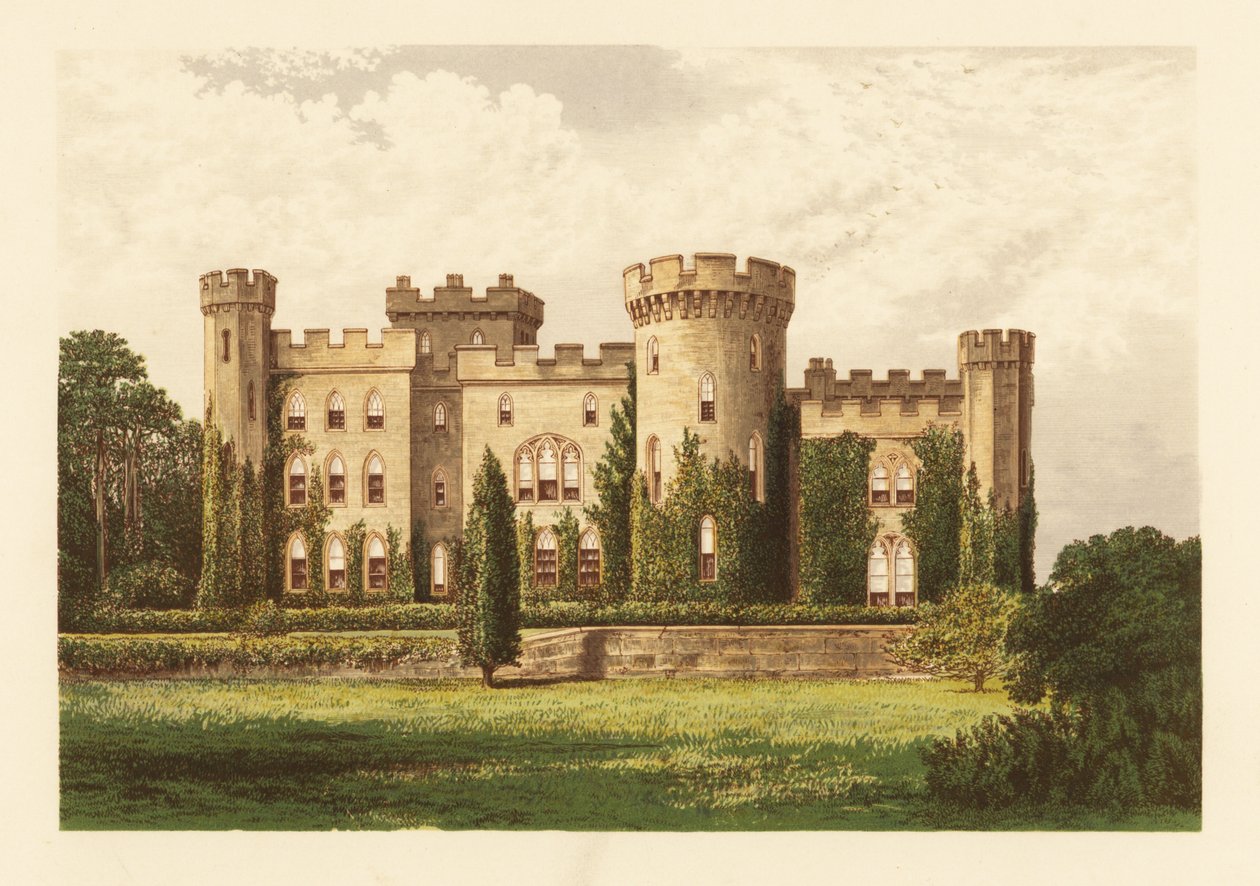 Castelo de Cholmondeley, Cheshire, Inglaterra. de Alexander Francis (after) Lydon