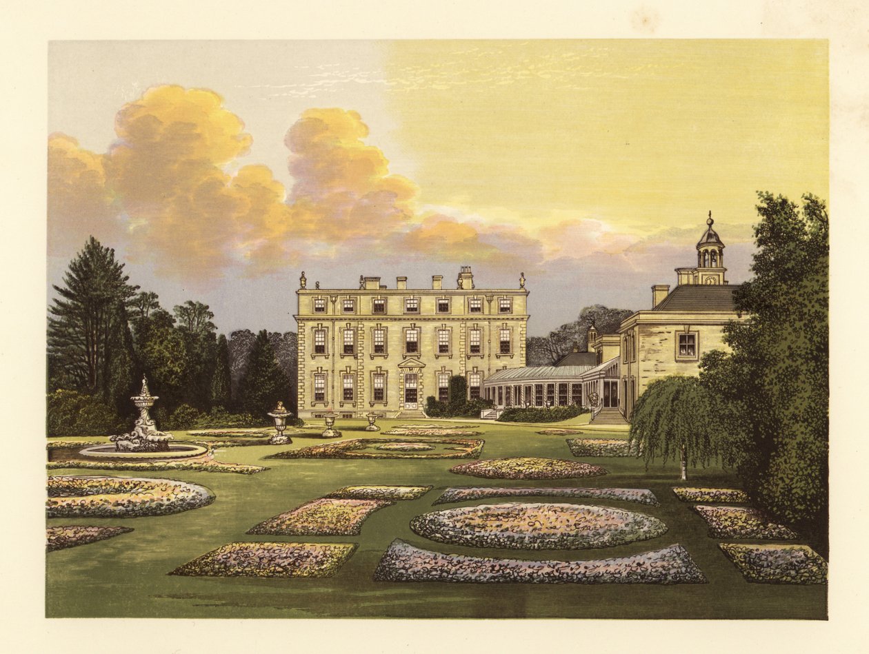 Ditchley House and gardens, Oxfordshire, Inglaterra. de Alexander Francis (after) Lydon