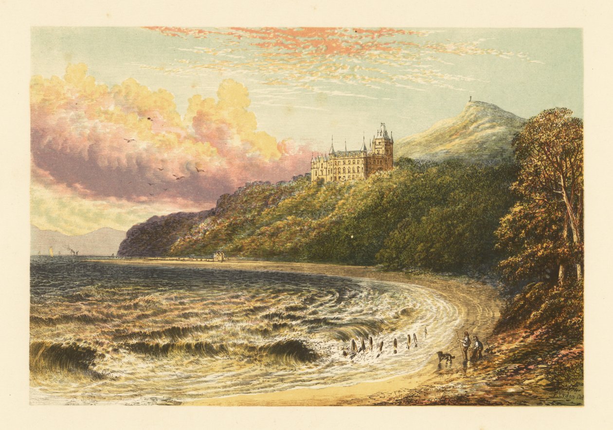 Castelo de Dunrobin, Sutherlandshire, Escócia. de Alexander Francis (after) Lydon