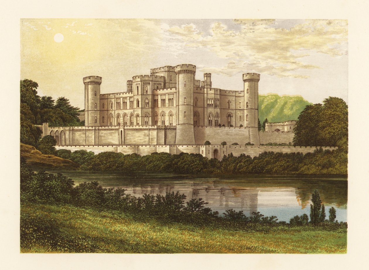 Castelo de Eastnor, Herefordshire, Inglaterra. de Alexander Francis (after) Lydon