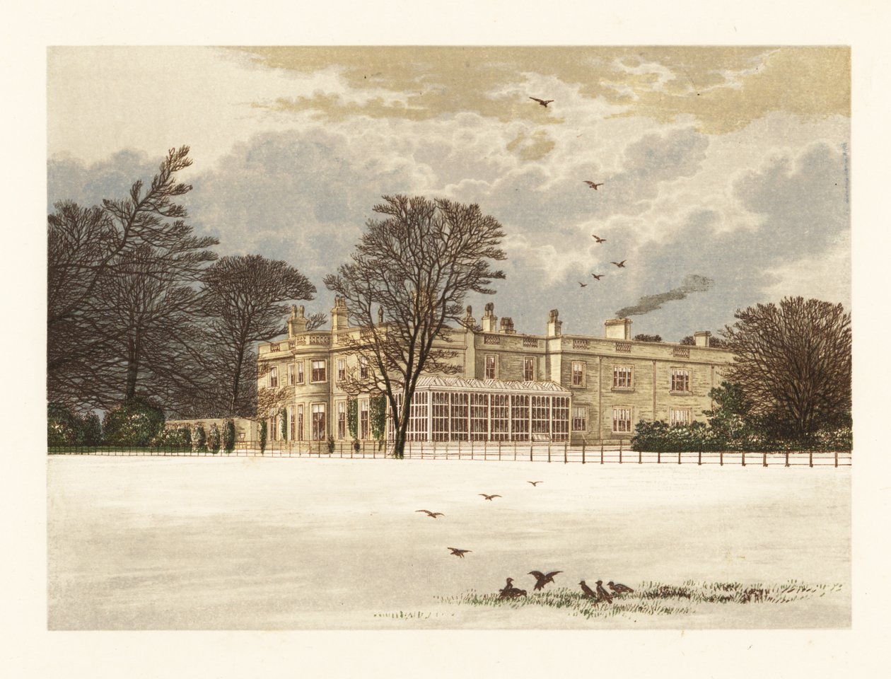 Ednaston Lodge, Derbyshire, Inglaterra. de Alexander Francis (after) Lydon