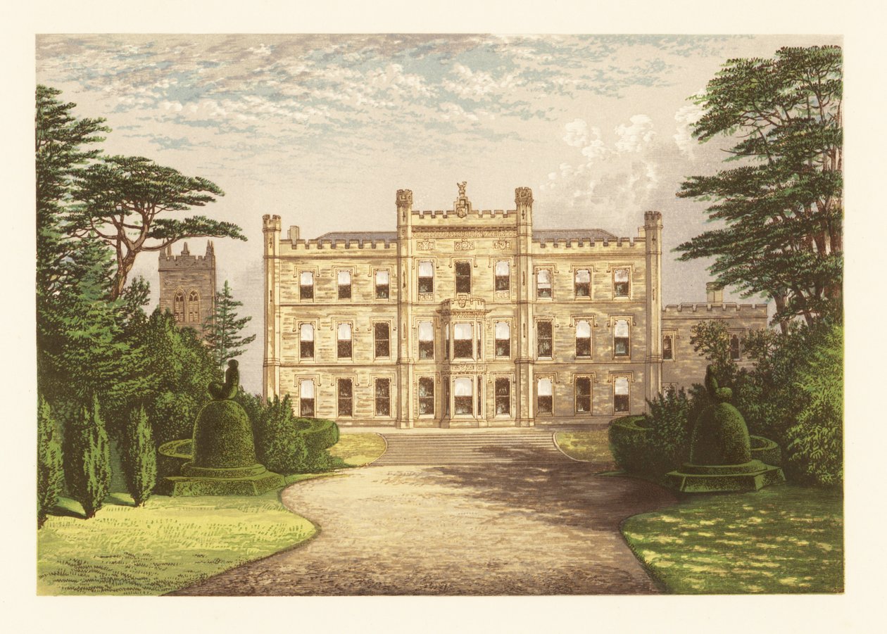 Castelo de Elvaston, Derbyshire, Inglaterra. de Alexander Francis (after) Lydon