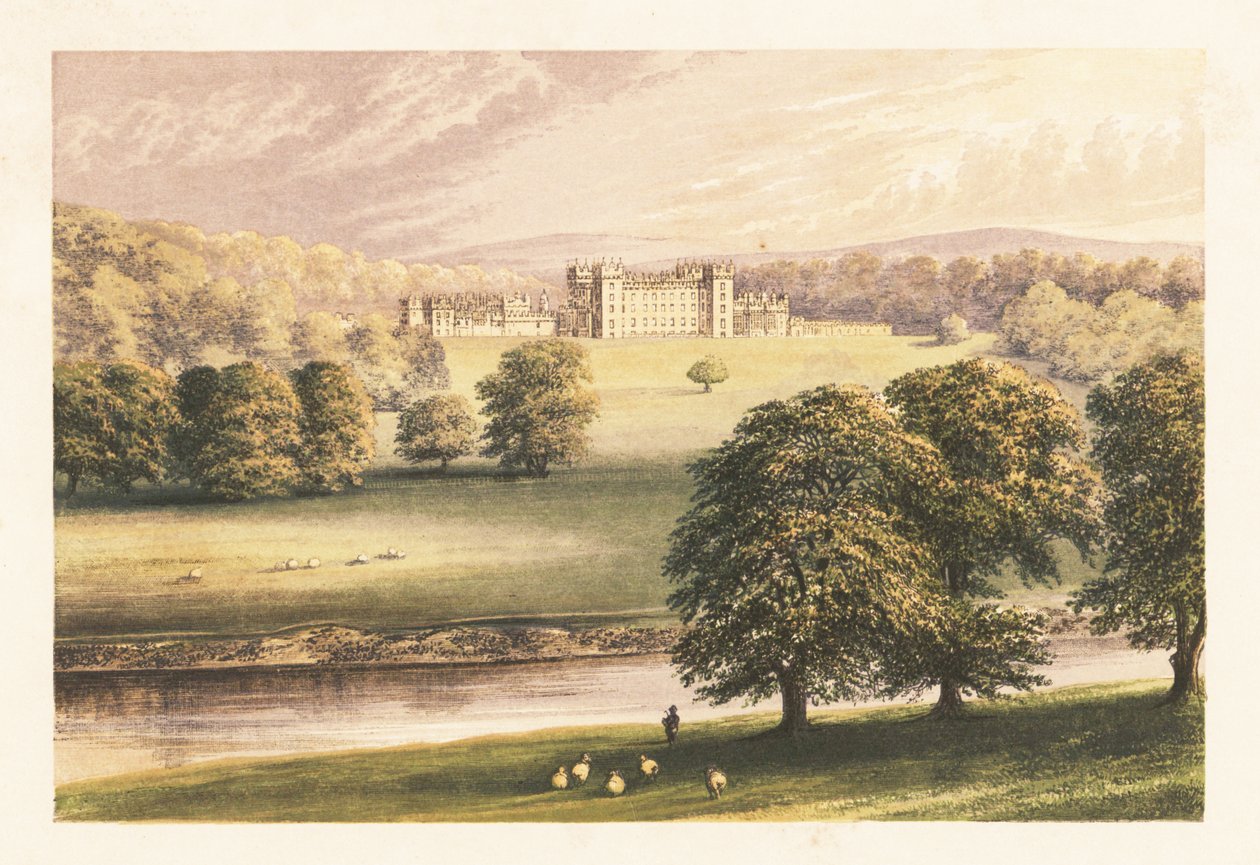 Castelo de andares, Roxburghshire, Escócia. de Alexander Francis (after) Lydon
