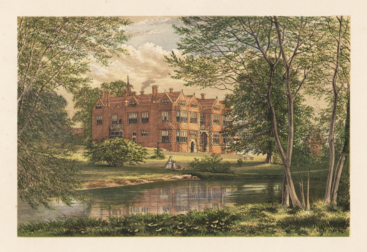 Franks Hall, Farningham, Kent, Inglaterra. de Alexander Francis (after) Lydon