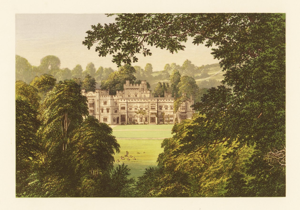 Castelo de Hampton Court, Herefordshire, Inglaterra. de Alexander Francis (after) Lydon