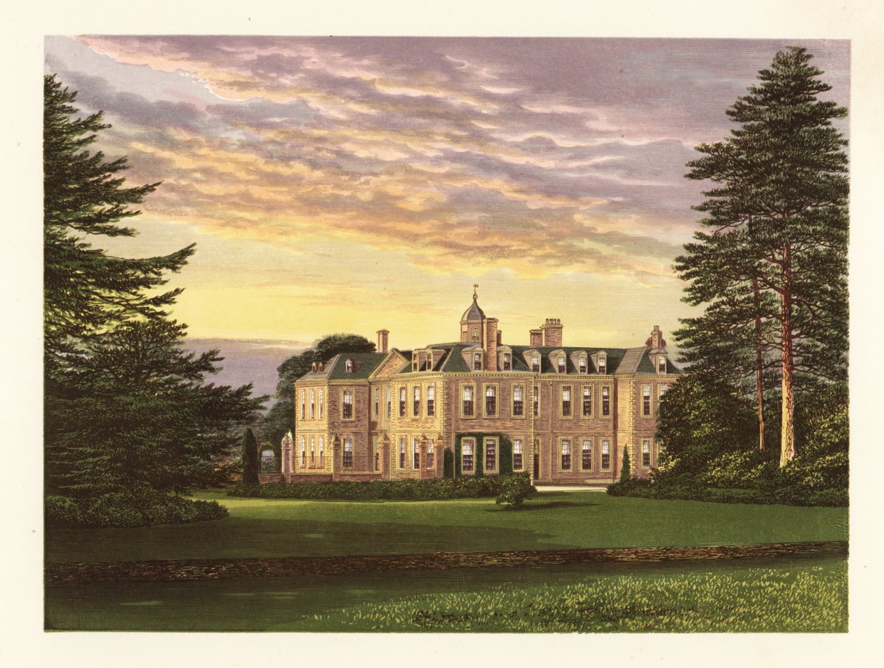 Hanbury Hall, Worcestershire, Inglaterra. de Alexander Francis (after) Lydon