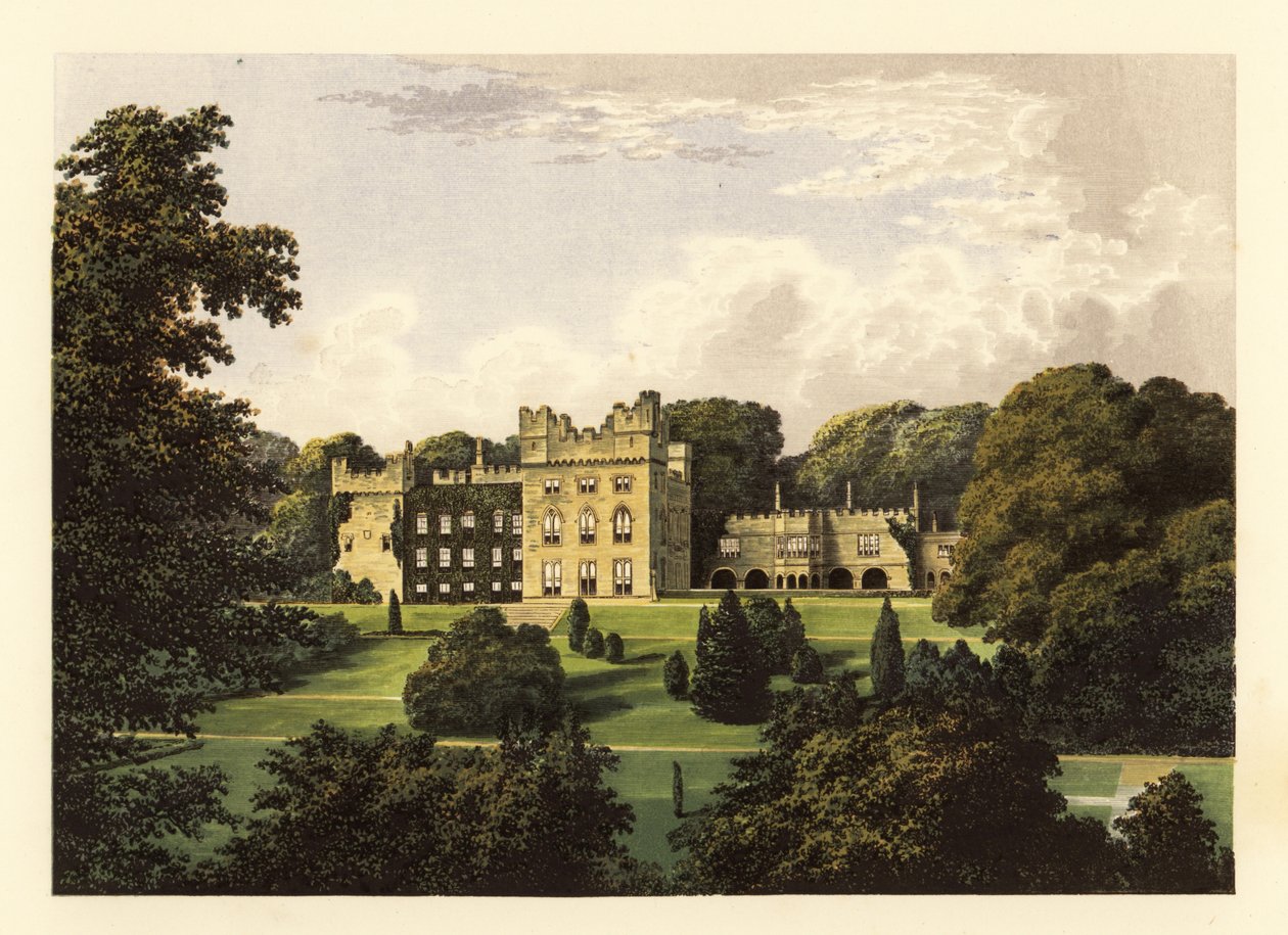 Hutton Hall, Cumbria, Inglaterra. ,1880 (gravura) de Alexander Francis (after) Lydon