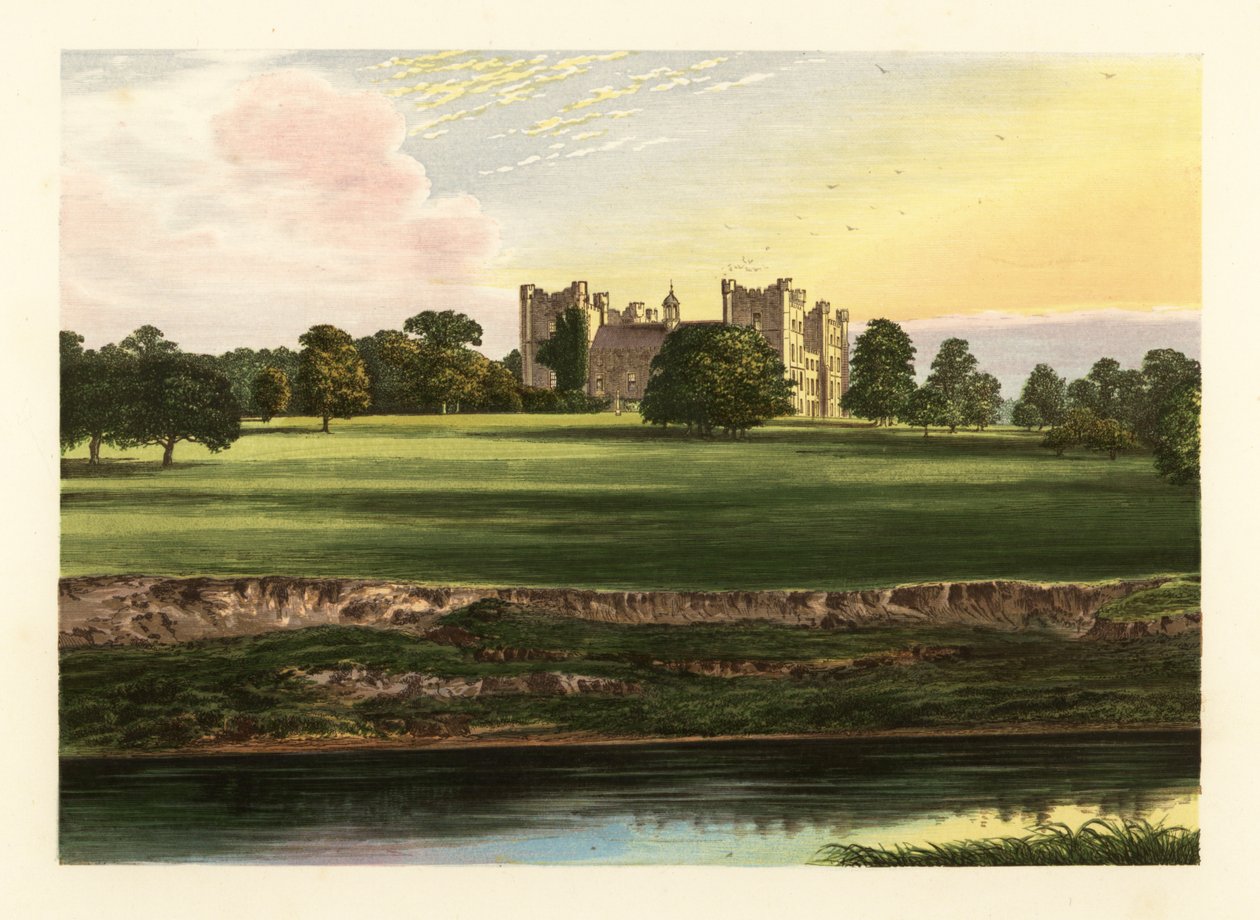 Castelo de Lumley, Durham, Inglaterra. de Alexander Francis (after) Lydon