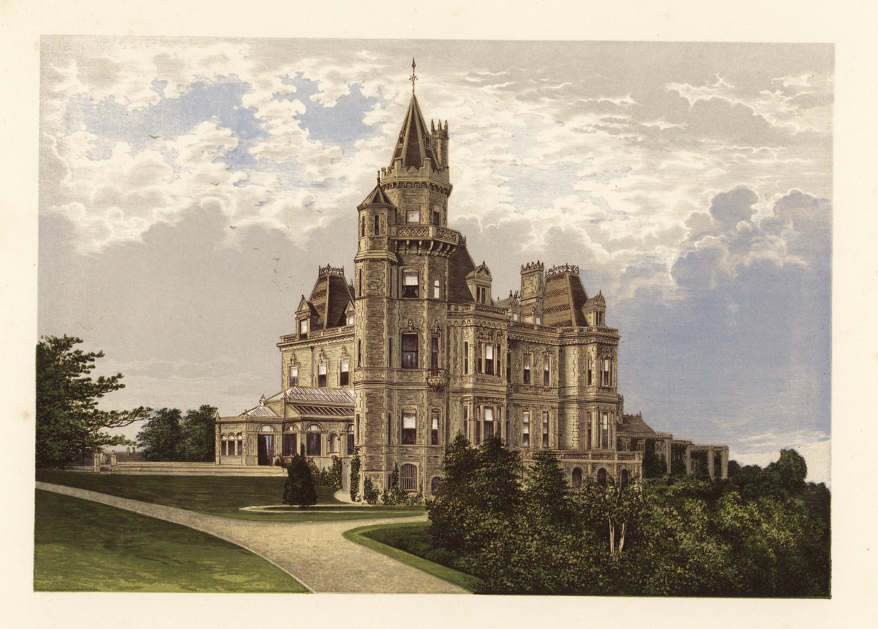 Normanhurst, Sussex, Inglaterra. ,1880 (gravura) de Alexander Francis (after) Lydon