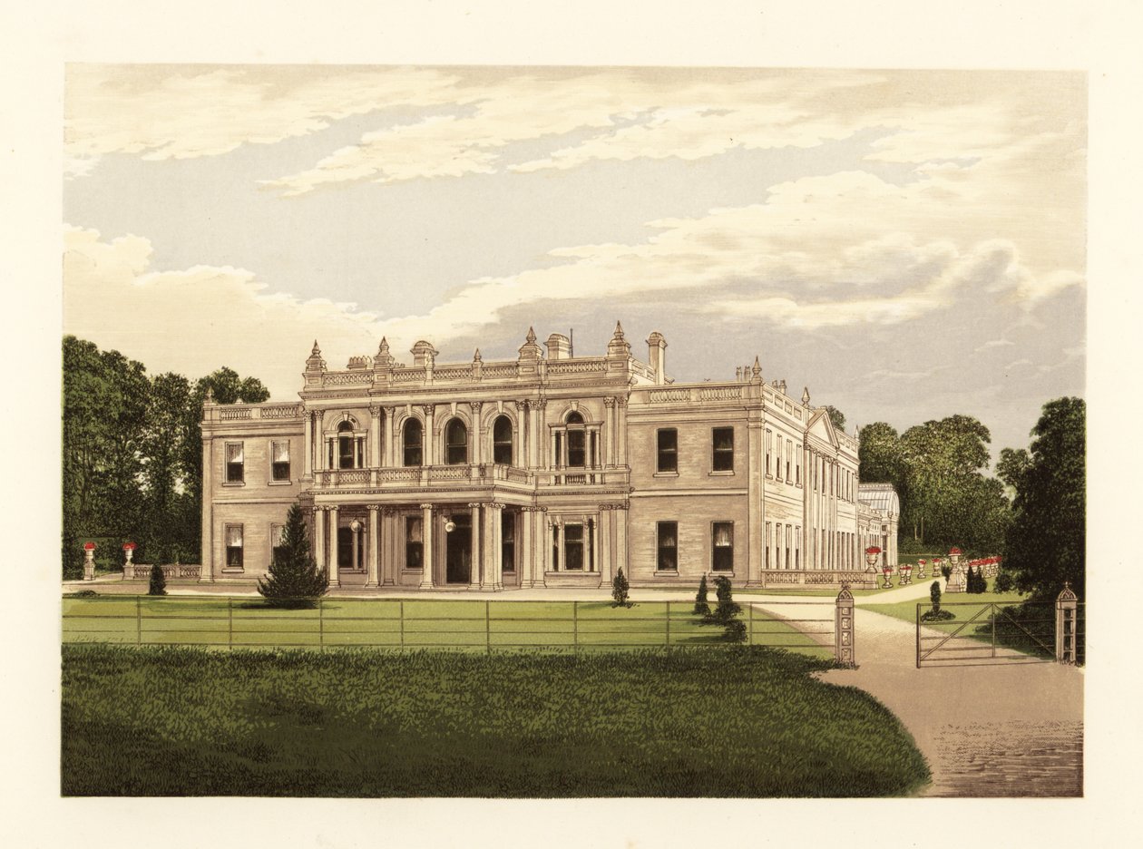 Rolleston Hall, Staffordshire, Inglaterra. de Alexander Francis (after) Lydon