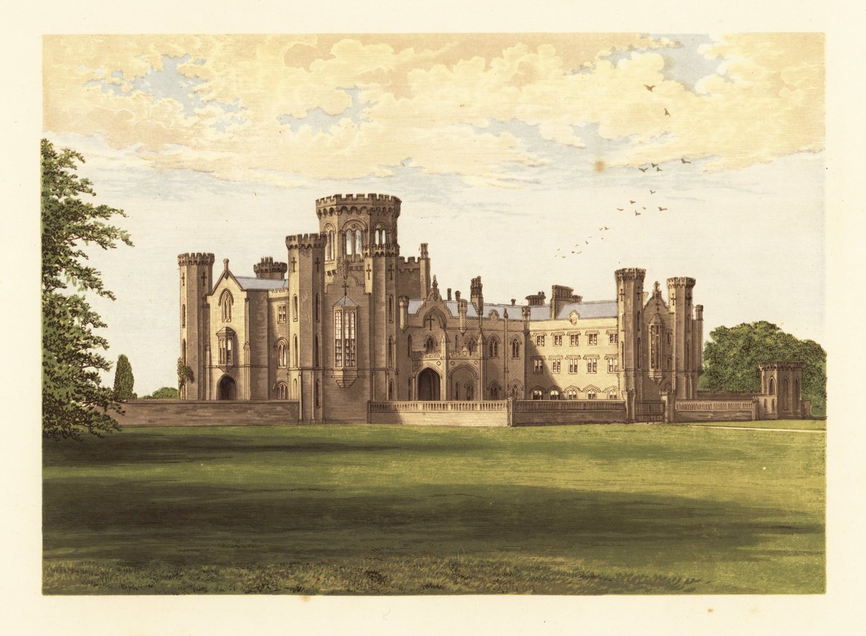 Castelo de Studley, Warwickshire, Inglaterra. de Alexander Francis (after) Lydon