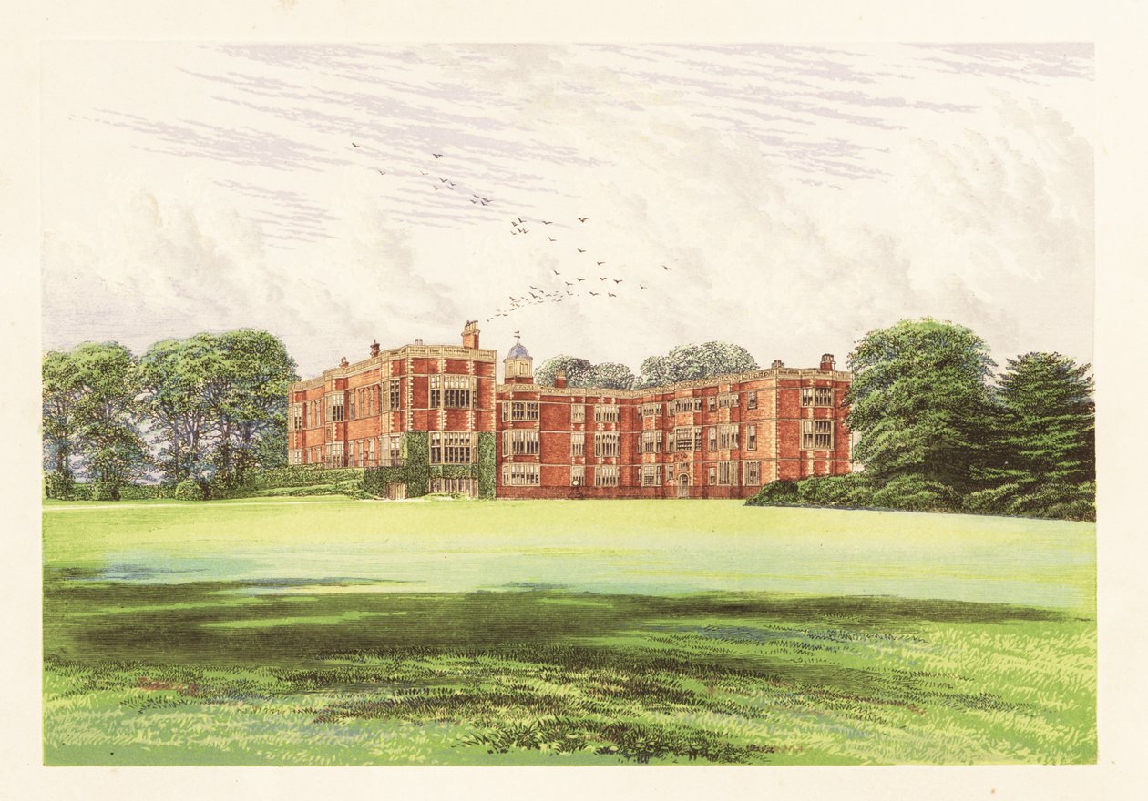 Temple Newsam, Yorkshire, Inglaterra. ,1880 (gravura) de Alexander Francis (after) Lydon