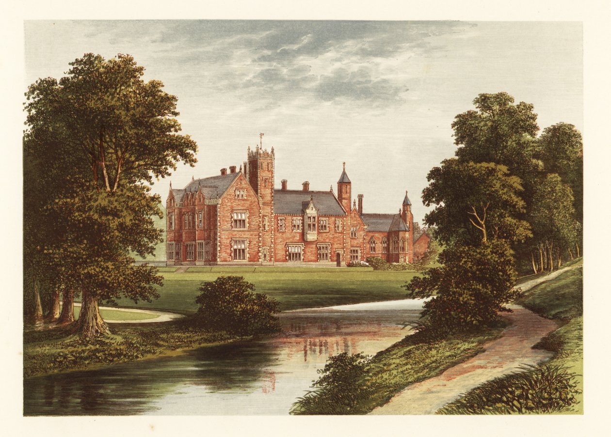 Thicket Priory, Yorkshire, Inglaterra. ,1880 (gravura) de Alexander Francis (after) Lydon