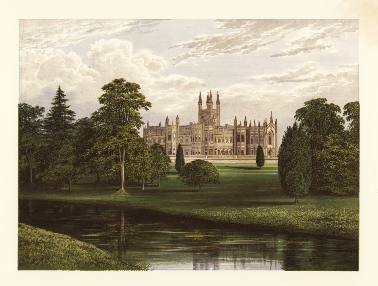 Mansão Toddington, Gloucestershire, Inglaterra. de Alexander Francis (after) Lydon