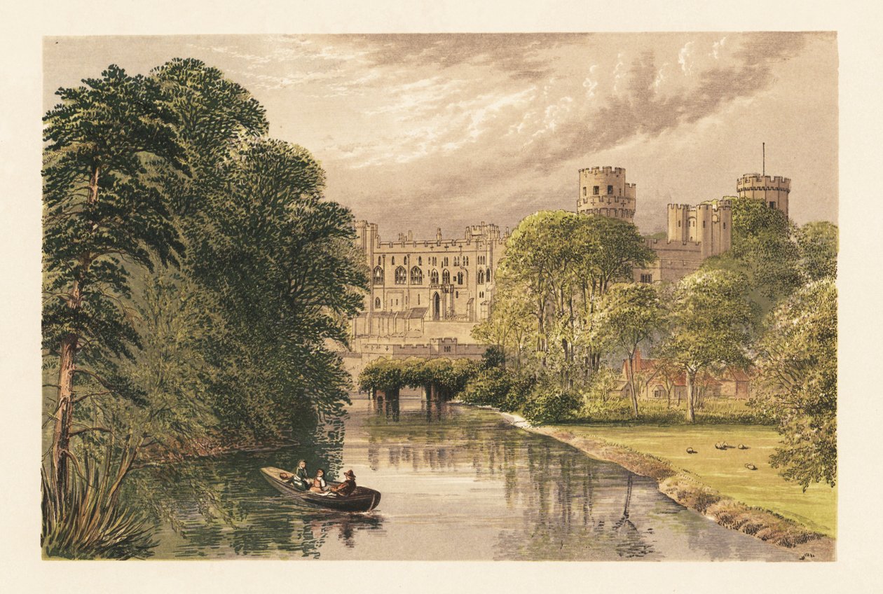 Castelo de Warwick, Warwickshire, Inglaterra. de Alexander Francis (after) Lydon