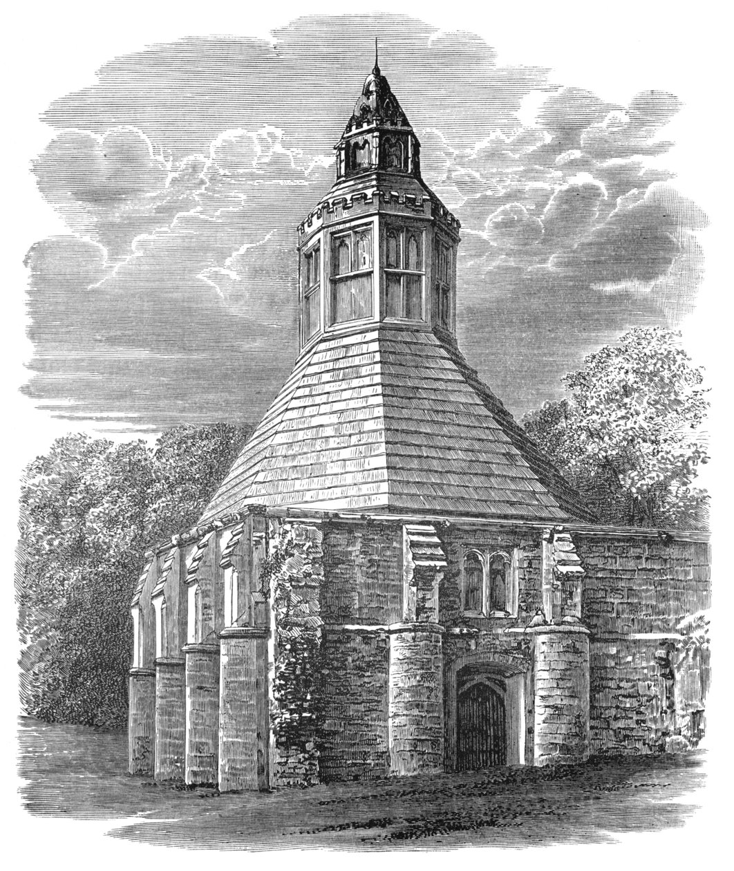 Abades Kitchen, Glastonbury Abbey, c1880, 1897 de Alexander Francis Lydon